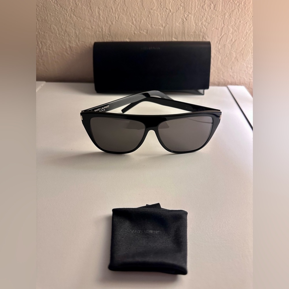Black Saint Laurent Sunglasses - Picture 2 of 5